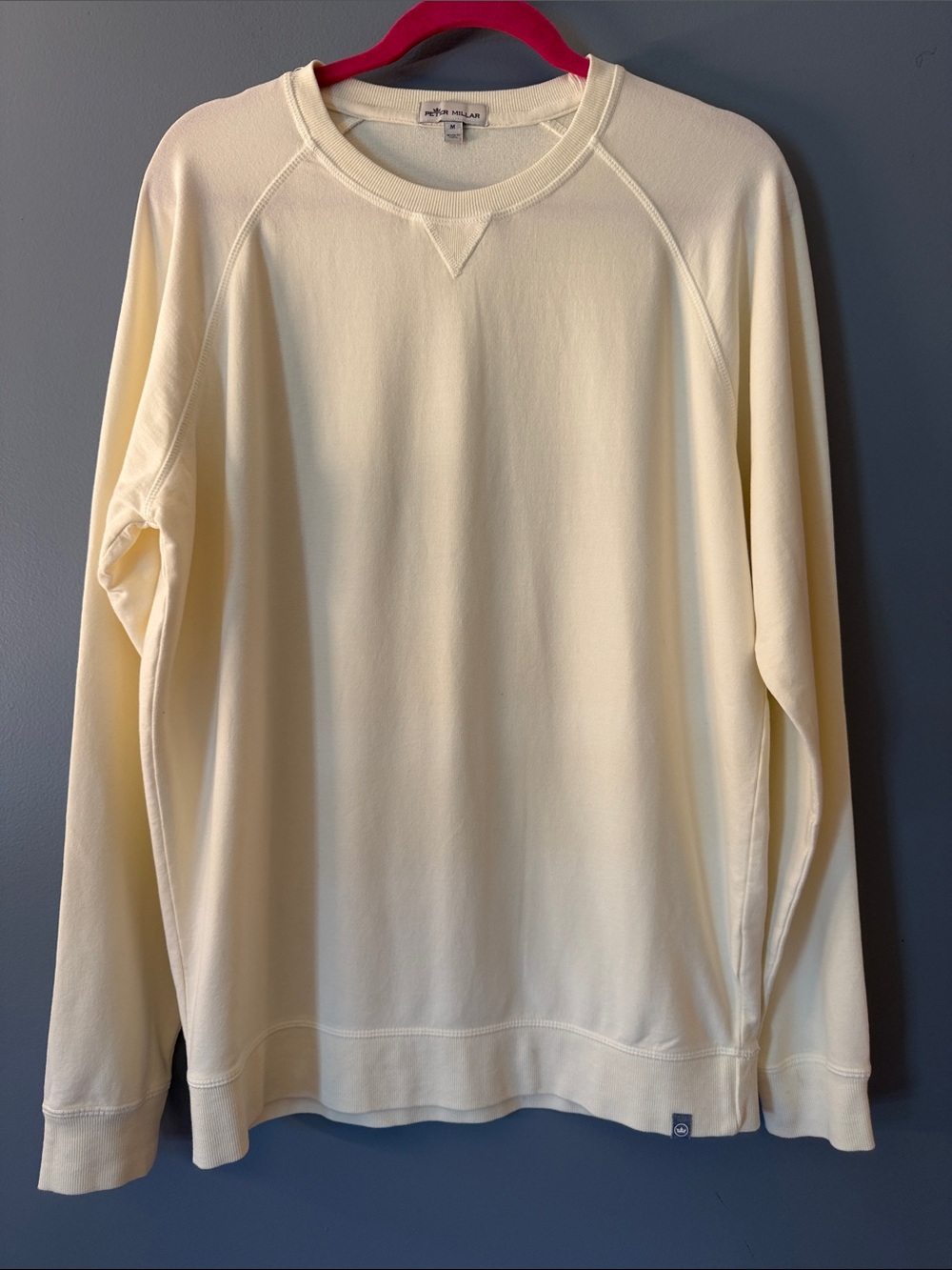Peter Millar Golfers Cream Crewneck Pullover Sweater Med NWOT so soft cozy